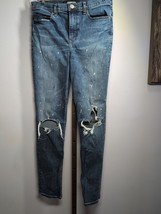 Express Women’s Denim  Distressed Stretch Jeans Size 4 High Waisted - $27.72