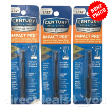 Century Drill &amp; Tool #24610 5/32&quot; Impact Pro Drill Bit Pack Of 3 - £15.81 GBP