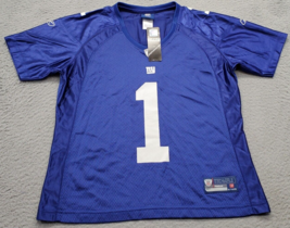 NFL New York Giants Mima #1 Reebok Jersey Football Team Women&#39;s L Blue O... - $32.47