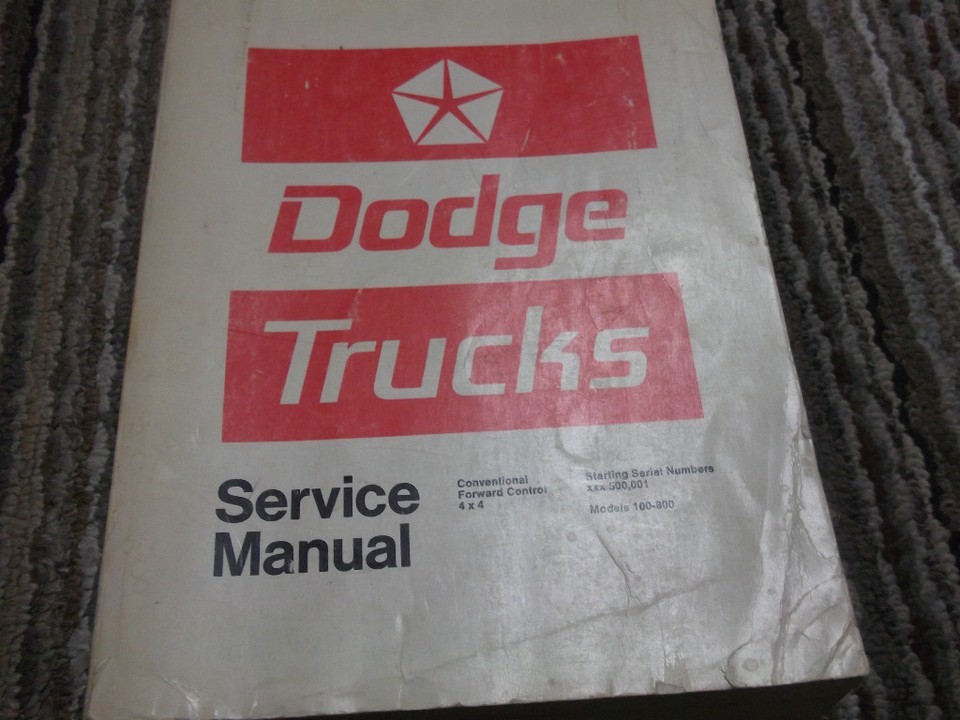 1972 1973 Dodge Truck 100-800 4x4 Forward With Workshop Service Repair M... - $99.47