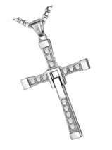 Cross Necklace for Men Women,Medical Titanium Steel - £77.57 GBP