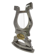 David Harp Luxurious made of Aluminum with Nickel Plating Handmade Judaica Gift - $988.02