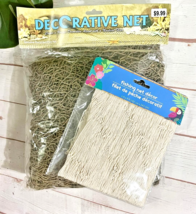 2 NIP Fishing Nets Nautical Home / Boat Decor BEACH Party Decorations Ac... - $10.12 CAD