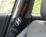Hyundai Embroidered Logo Car Seat Belt Cover Seatbelt Shoulder Pad 2 pcs - £10.40 GBP