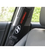 Hyundai Embroidered Logo Car Seat Belt Cover Seatbelt Shoulder Pad 2 pcs - £10.35 GBP