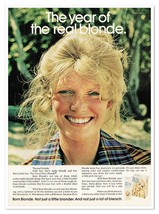 Clairol Born Blonde Hair Color Smiling Lady Vintage 1972 Full-Page Magazine Ad - £7.61 GBP
