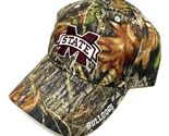 Mississippi State Bulldogs Logo Frost Camo Curved Bill Adjustable Hat - £23.03 GBP