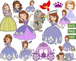 Sofia the First Svg Png Bundle, Princess Sofia the first Svg clipart - £2.15 GBP