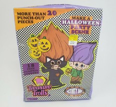 Vintage 1993 Ace Novelty Treasure Trolls Halloween Make A Party Scene Activity - £18.65 GBP
