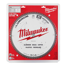 MILWAUKEE 14&quot; ALUMINUM METAL CUTTING CARBIDE CIRCULAR SAW BLADE 80T 48-4... - £108.56 GBP