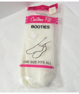VTG Socks NOS Womens 9-11 White Low Cut Orlon Acrylic Stretch Nylon Booties - $31.23 CAD