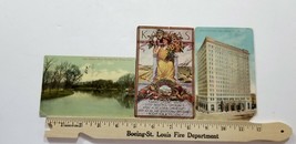 THREE Antique 1910 Postcards OFFICIAL KANSAS DAY Commerce Bank ARKANSAS ... - £6.72 GBP