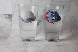 Color Changing! Gonzaga University Bulldogs NCAA ThermoC Logo Pint Glass - £11.79 GBP