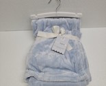 Brand New Mon Lapin Luxury Jacquard Baby Boy Blanket -  Blue 30&quot; x 40&quot; NWT - $21.82