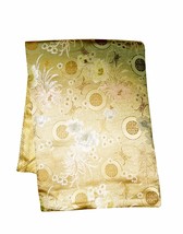 Custom-Made in USA, Art Silk Throw or Bed Scarf, Light Gold (6114) - £26.89 GBP