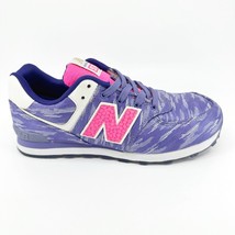 New Balance 574 Classics Purple Pink White Kids Running Sneakers KL574SQG - £39.92 GBP