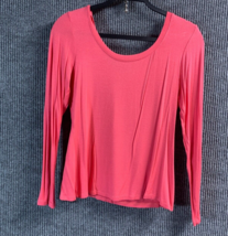 Charlotte Russe Womens XL Pink Long Sleeve Pullover Tunic USA made Polyester - £8.21 GBP