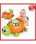 Interactive Crawling Turtle Toy with Learning Sounds - Ideal for 1st Bir... - $844.17 MXN