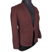 City Chic Piping Praise Jacket Long Sleeve Blazer Brown Plus Size 20 - $19.99