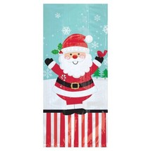 Candy Cane Jolly Santa Christmas 20 ct Cello Treat Bags, Ties - $3.46