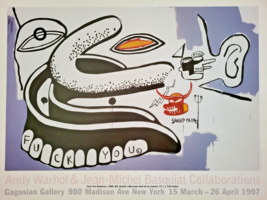 Basquiat X Warhol - Original Exposición Póster - Nyc - 1997 - £305.56 GBP