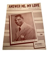 &quot;Answer Me, My Love&quot; Sheet Music Nat &quot;King&quot; Cole 1953 - $7.43