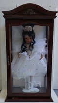 1999 Camellia Garden Collection 16 &quot; African American Porcelain Doll in Wood &amp; G - $199.99