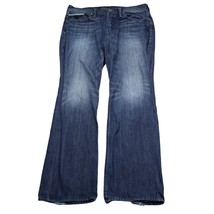 Guess Pants Mens 36 Blue Denim Mid Rise Rebel Regular Straight Cut Casual Jeans - £23.67 GBP