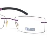 ICU Par Top Look 8127 Violet UNIQUE RARE LUNETTES 49-17-140mm Allemagne - $92.06