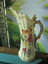 Victoria Carlsbad Austria Ewer/Pitcher, Handpainted Compatible With Antique Orig - £114.70 GBP
