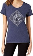 Columbia Womens Diamond Graphic Tops Size X-Small Color Nocturnal Heather - £24.65 GBP
