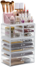 4-Piece Cosmetic and Makeup Organizer - X-Large, 9 Drawers, 16 Compartment Slots - £58.52 GBP