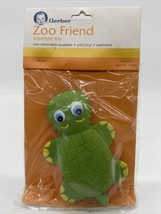VINTAGE NOS Gerber Zoo Friend Squeeze Toys with Squeaker Turtle Baby Soft Vinyl - £6.92 GBP