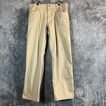 Noble Outfitters Pants Mens 34x30 Tan Canvass Work Stretch Flex Casual H... - $15.33