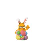 Vintage Easter Garfield PVC Figurine With Bunny Ears And Easter Eggs Paw... - $14.55
