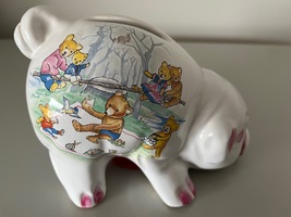 Vintage Piggy Bank - Teddy Bear Scenes - £15.26 GBP