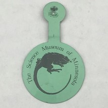 The Science Museum Of Minnesota Pin Fold Over Button Vintage Lizard Meta... - $12.00