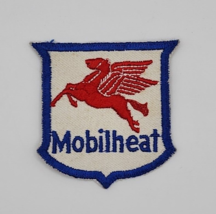 Vintage Mobil MobilHeat Pegasus Embroidered Sew-On Patch - 3&quot; x 3&quot; - £19.51 GBP