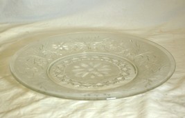 Sandwich Clear Saucer Anchor Hocking Glassware 40s - 60s - £7.90 GBP