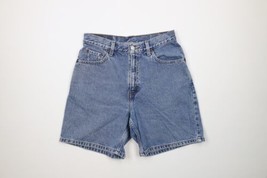 Vintage Y2K 2002 Levis Womens Size 8 Distressed Denim Jean Shorts Jorts Blue - £38.68 GBP