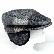 Vintage Eddie Bauer Harris Tweed Made in USA 100% Wool Newsboy Hat Size ... - £27.03 GBP