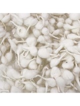 Indian Cotton Wicks Round White Pack Of 50 Pcs (2) - £15.77 GBP
