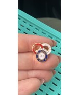 1st Sun Valley Idaho Ski School Race Pin 3 Circles Red White &amp; Blue Snow... - $14.00