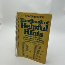 Handbook Of Helpful Hints - Spiral-bound By Consumer Guide - $4.82