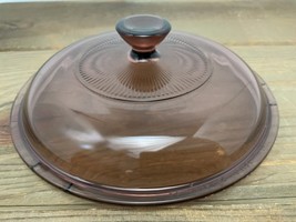 Pyrex Vision Cranberry Corning V1.5C Glass 7.25” Diameter Replacement Li... - $14.80