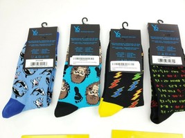 4 Pack Yo Sox Graphic Print Mens Crew Socks Whales Big Foot Dress Size 7-12 - $41.29 CAD