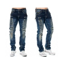 Men&#39;s CD165 Fashion Med Blue Denim Pants - $199.00
