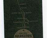 Chicago and Southern Air Lines Ticket &amp; Passport Jacket Route Map Conste... - $87.12