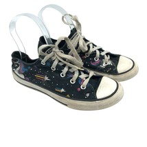 Converse Kids Girls Unicorns Low Top Sneakers Black Canvas Size 3 - £15.15 GBP