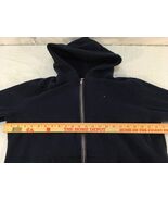 Mens Tommy Hilfiger XXLarge Dark Blue Full Zipper Cotton Hoodie Sweatshirt - $27.17